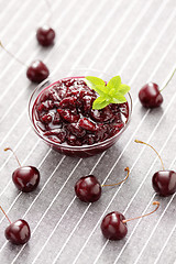 Image showing cherry jam