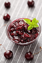 Image showing cherry jam