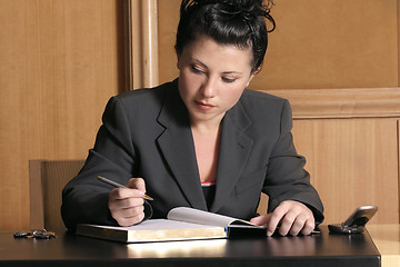 Image showing Woman at work