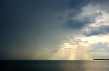 Image showing rainy sky