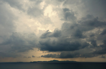 Image showing stormy sky