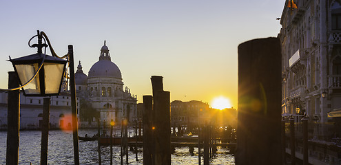 Image showing Venice in sunset.
