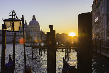 Image showing Venice in sunset.