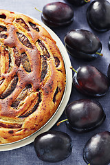 Image showing plum pie