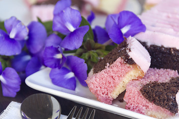 Image showing Neapolitan cake