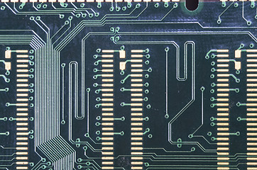 Image showing Electronic circuit plate