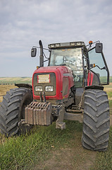 Image showing Red tractor