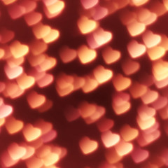 Image showing hearts bokeh background