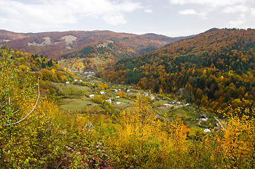 Image showing Autumn village