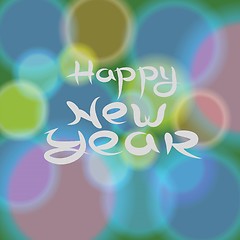 Image showing new year blurred background