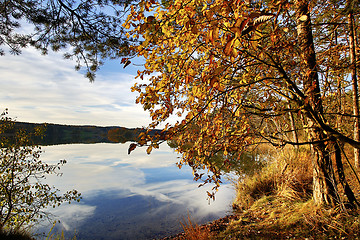 Image showing HDR capture of a lake in Bavaria in autumn