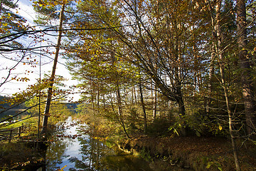 Image showing HDR capture of an autumnal landscape in Bavaria 