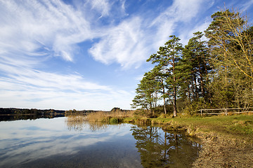 Image showing HDR capture of a lake in Bavaria in autumn