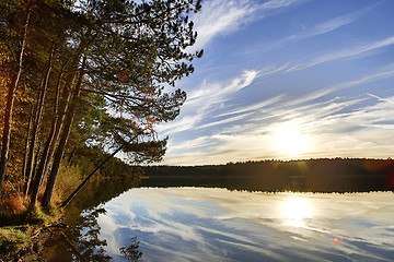 Image showing HDR capture of a lake in Bavaria in autumn