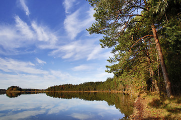 Image showing HDR capture of a lake in Bavaria in autumn