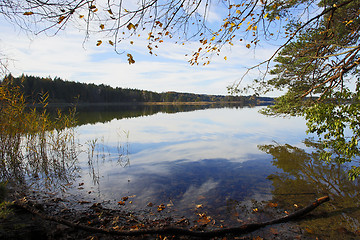 Image showing HDR capture of a lake in Bavaria in autumn