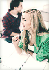 Image showing student studying in college