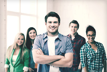 Image showing student boy at school