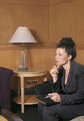 Image showing Business woman Waiting