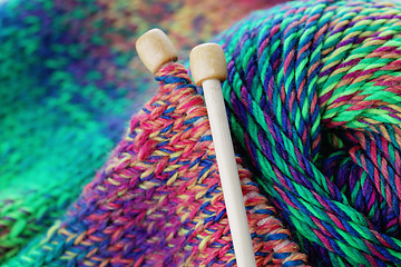 Image showing knitting