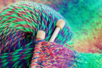 Image showing knitting