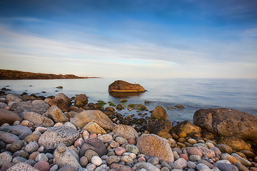 Image showing Sunset at Moelen