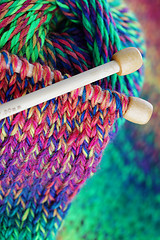 Image showing knitting