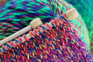 Image showing knitting