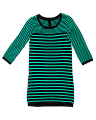 Image showing Knitted striped dress