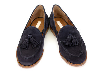 Image showing pair of suede shoes