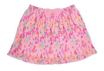 Image showing pleated chiffon skirt