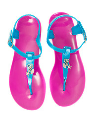 Image showing pair of beach slippers