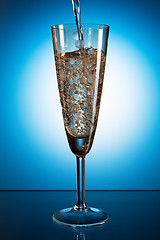 Image showing Champagne in glass