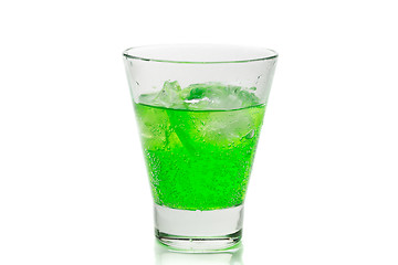 Image showing Mojito in a glass with ice