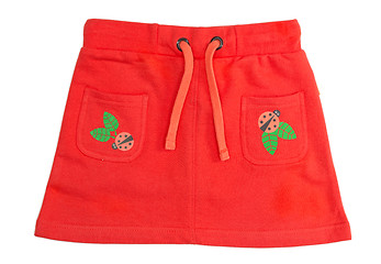 Image showing Red children's skirt