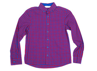 Image showing Bright plaid shirt