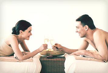 Image showing couple in spa