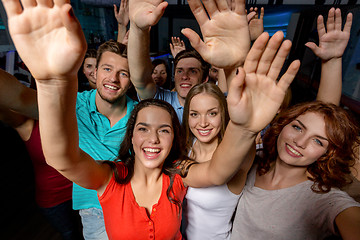 Image showing smiling women dancing in club