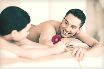 Image showing couple in spa