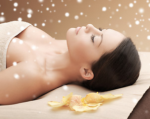 Image showing beautiful young woman in spa