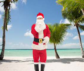 Image showing man in costume of santa claus