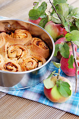 Image showing yeast apple cake