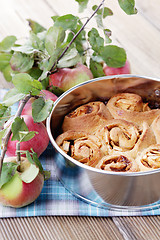 Image showing yeast apple cake