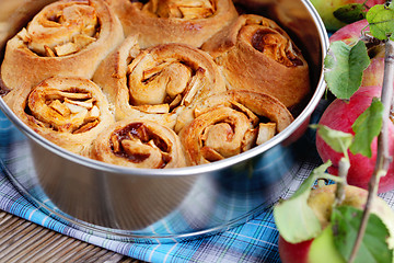 Image showing yeast apple cake