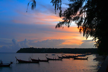 Image showing Fishing Boats on the Shore.