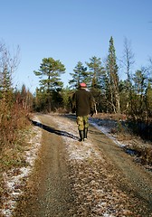 Image showing Man on a dirt road