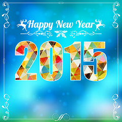 Image showing Retro New Year Frame