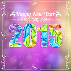 Image showing Retro New Year Frame