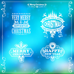 Image showing Retro Christmas Frame