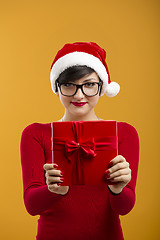 Image showing Santa woman